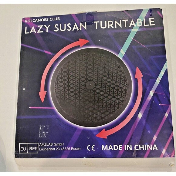 VOLCANOES CLUB‎ Lazy Susan Turntable Organizer - 12 Inch Heavy Duty Rotating - Picture 1 of 6